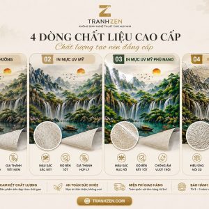 So sánh chất liệu tranh vải dán tường tại tranhzen