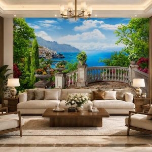 Tranh phong cảnh biển dán tường phòng khách 00813