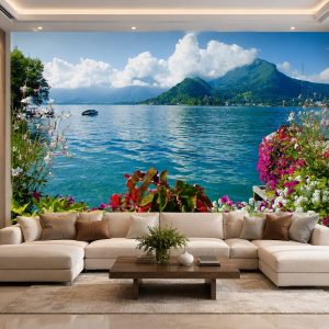 Tranh phong cảnh biển dán tường phòng khách 00984