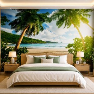 Tranh phong cảnh biển dán tường phòng ngủ 34415