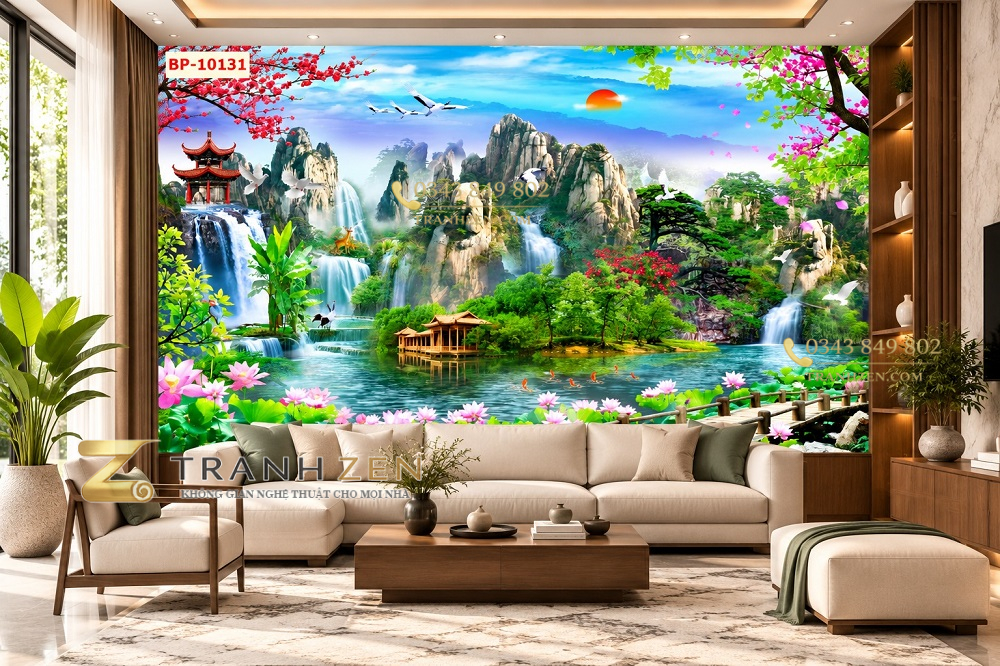 Tranh_son_thuy_dan_tuong_phong_khach_nui_non_thac_nuoc_ho_sen_bp_10131